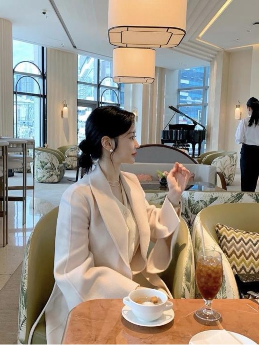Mins shop by Korea, Handmade Wool Cream Tailored Coat